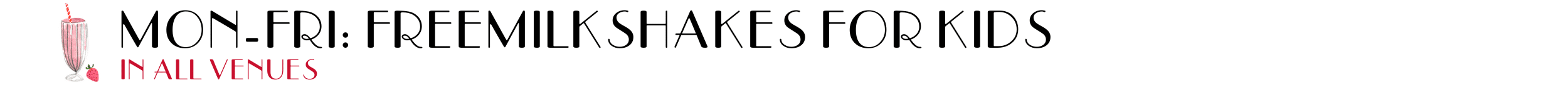 Free kids milkshakes for kids Four Frogs Creperie